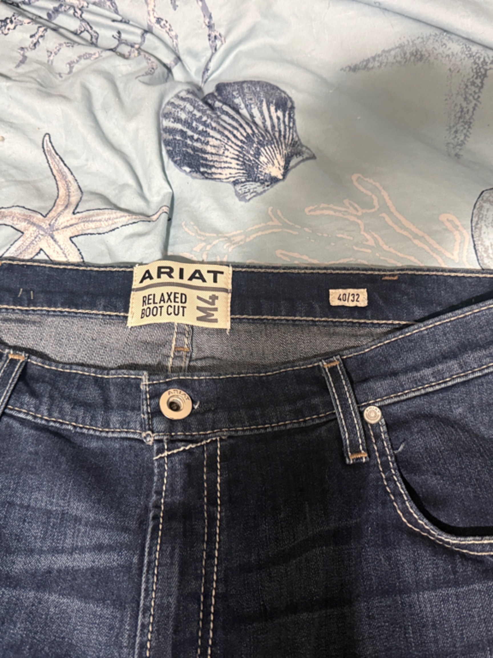 Ariat Mens Dark Indigo Relaxed Bootcut Jeans